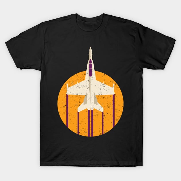 F-18 Hornet Jet Fighter Airplane T-Shirt by danchampagne